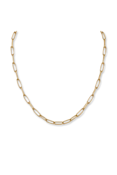 Elongated Link Chain Necklace